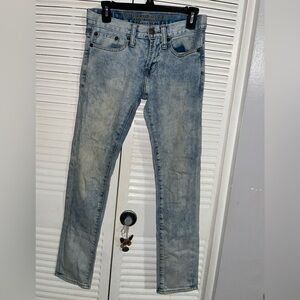 American Eagle Outfitter’s Straight Leg Jeans Size 26/28 Waist Women’s Blue Acid